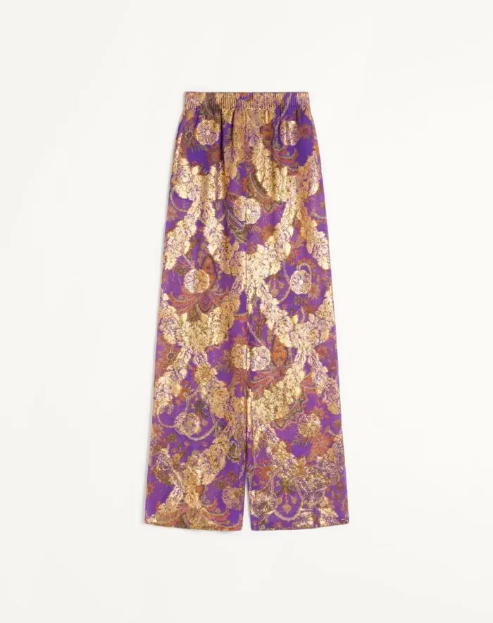 Valentino Pants And Shorts Woman Pants In Fil Coupe039 Lame039 Cachemire Apres L039hiver For Woman In Multicolor Multicolor Valentino Pants And Shorts Woman Pants In Fil Coupe039 Lame039 Cachemire Apres L039hiver For Woman In Multicolor Multicolor