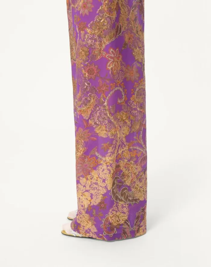 Valentino Pants And Shorts Woman Pants In Fil Coupe039 Lame039 Cachemire Apres L039hiver For Woman In Multicolor Multicolor Valentino Pants And Shorts Woman Pants In Fil Coupe039 Lame039 Cachemire Apres L039hiver For Woman In Multicolor Multicolor
