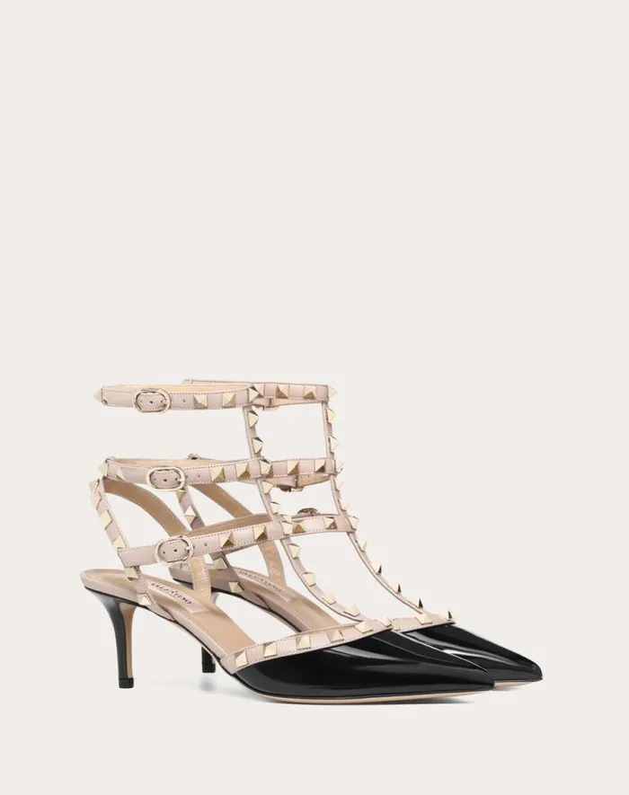 Valentino Pumps Woman Rockstud Caged Pump 65mm For Woman In Ivorypoudre Ivorypoudre Valentino Pumps Woman Rockstud Caged Pump 65mm For Woman In Ivorypoudre Ivorypoudre