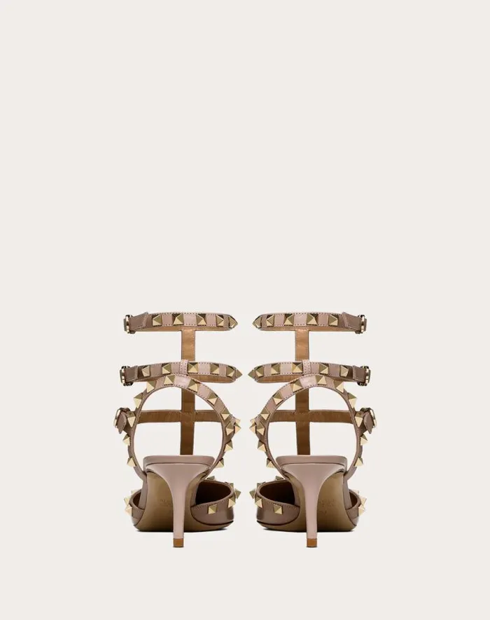 Valentino Pumps Woman Rockstud Caged Pump 65mm For Woman In Ivorypoudre Ivorypoudre Valentino Pumps Woman Rockstud Caged Pump 65mm For Woman In Ivorypoudre Ivorypoudre