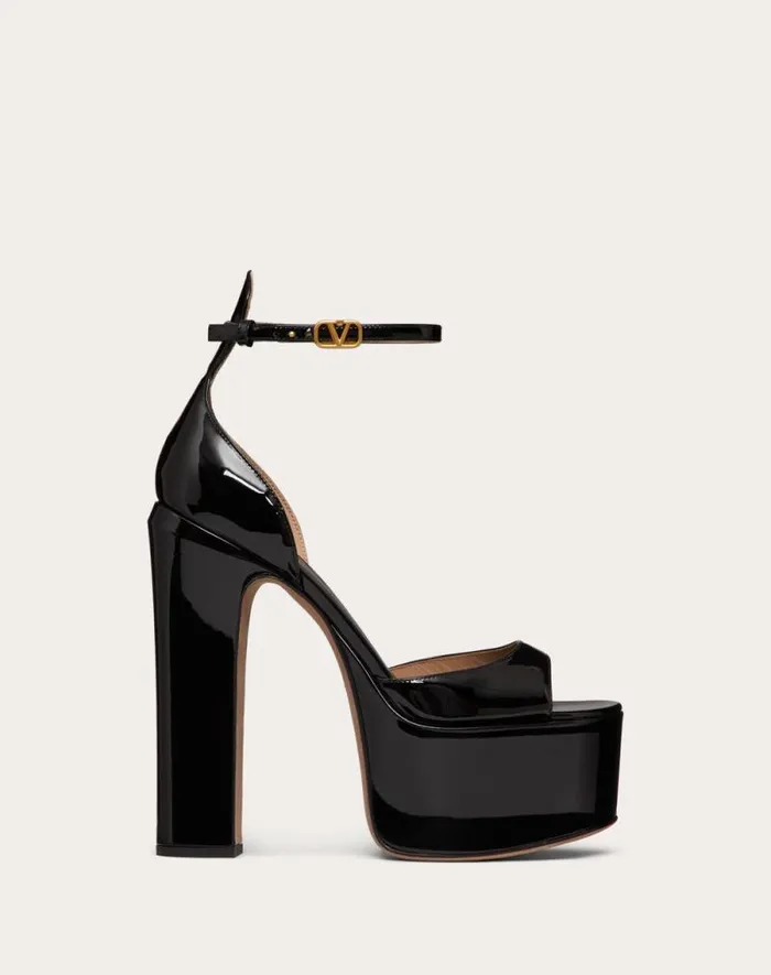 Valentino Sandals Woman Valentino Garavani Tango Patent Leather Platform Sandal 155mm For Woman In Light Ivory Light Ivory Valentino Sandals Woman Valentino Garavani Tango Patent Leather Platform Sandal 155mm For Woman In Light Ivory Light Ivory