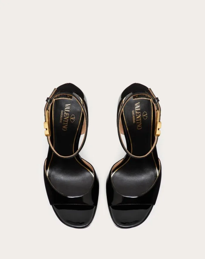 Valentino Sandals Woman Valentino Garavani Tango Patent Leather Platform Sandal 155mm For Woman In Light Ivory Light Ivory Valentino Sandals Woman Valentino Garavani Tango Patent Leather Platform Sandal 155mm For Woman In Light Ivory Light Ivory