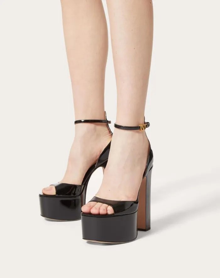 Valentino Sandals Woman Valentino Garavani Tango Patent Leather Platform Sandal 155mm For Woman In Light Ivory Light Ivory Valentino Sandals Woman Valentino Garavani Tango Patent Leather Platform Sandal 155mm For Woman In Light Ivory Light Ivory