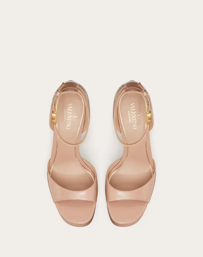 Valentino Sandals Woman Valentino Garavani Tango Patent Leather Platform Sandal 155mm For Woman In Light Ivory Light Ivory Valentino Sandals Woman Valentino Garavani Tango Patent Leather Platform Sandal 155mm For Woman In Light Ivory Light Ivory