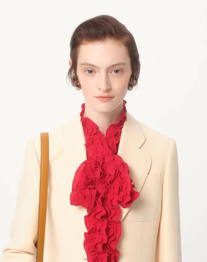 Valentino Shirts And Tops Woman Crepe De Chine Shirt For Woman In Red Red Valentino Shirts And Tops Woman Crepe De Chine Shirt For Woman In Red Red