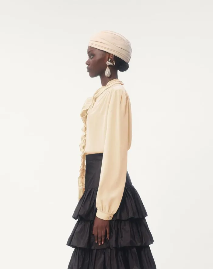 Valentino Shirts And Tops Woman Crepe De Chine Shirt For Woman In Red Red Valentino Shirts And Tops Woman Crepe De Chine Shirt For Woman In Red Red