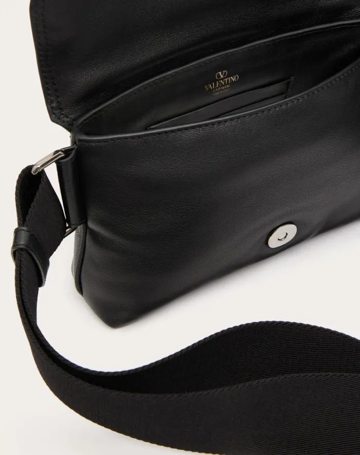 Valentino Shoulder Bags Man Valentino Garavani Noir Nappa Leather Shoulder Bag For Man In Black Black Valentino Shoulder Bags Man Valentino Garavani Noir Nappa Leather Shoulder Bag For Man In Black Black