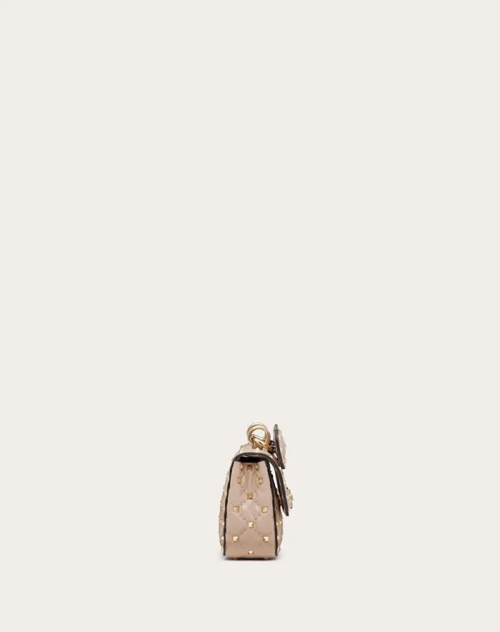 Valentino Shoulder Bags Woman Small Nappa Rockstud Spike Bag For Woman In Black Black Valentino Shoulder Bags Woman Small Nappa Rockstud Spike Bag For Woman In Black Black