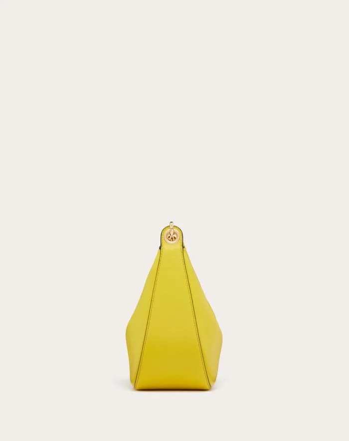 Valentino Shoulder Bags Woman Small Vlogo Moon Hobo Bag In Grainy Calfskin With Chain For Woman In Cedar Yellow Cedar Yellow Valentino Shoulder Bags Woman Small Vlogo Moon Hobo Bag In Grainy Calfskin With Chain For Woman In Cedar Yellow Cedar Yellow