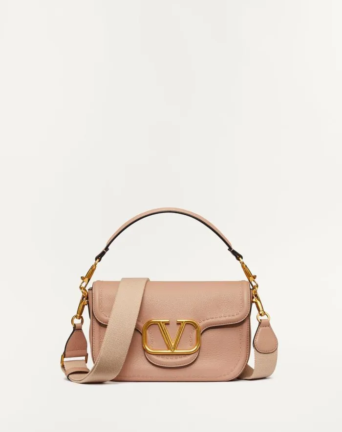 Valentino Shoulder Bags Woman Valentino Garavani Alltime Grainy Calfskin Shoulder Bag For Woman In Rose Cannelle Rose Cannelle Valentino Shoulder Bags Woman Valentino Garavani Alltime Grainy Calfskin Shoulder Bag For Woman In Rose Cannelle Rose Cannelle