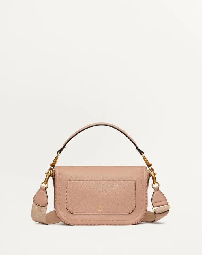 Valentino Shoulder Bags Woman Valentino Garavani Alltime Grainy Calfskin Shoulder Bag For Woman In Rose Cannelle Rose Cannelle Valentino Shoulder Bags Woman Valentino Garavani Alltime Grainy Calfskin Shoulder Bag For Woman In Rose Cannelle Rose Cannelle