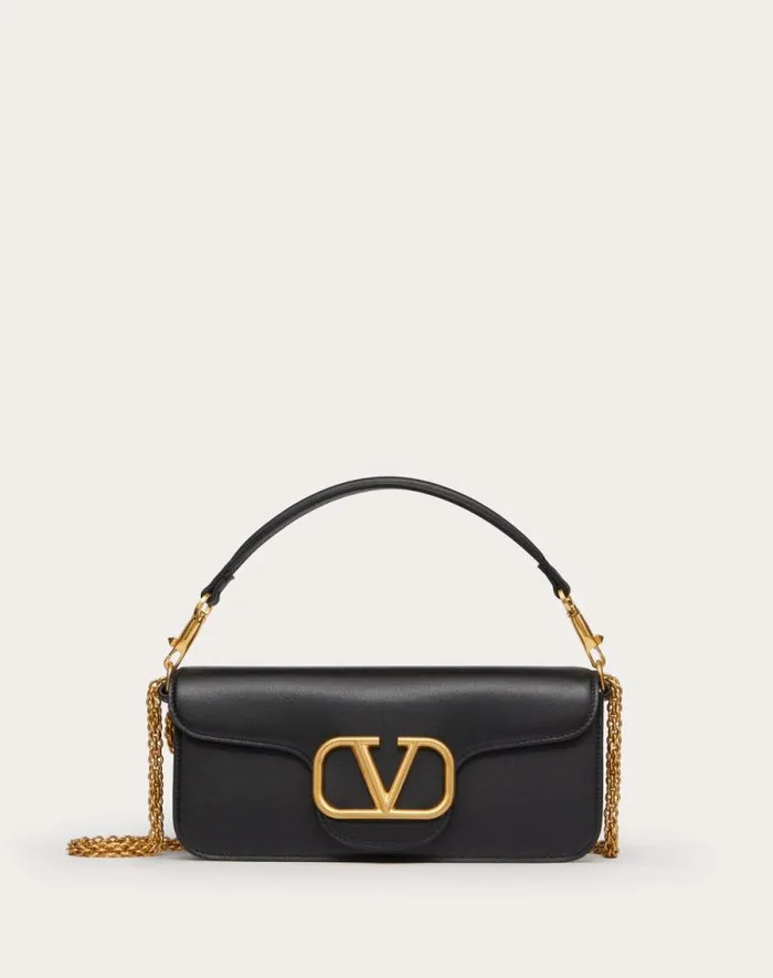 Valentino Shoulder Bags Woman Valentino Garavani Loc Calfskin Shoulder Bag For Woman In Light Ivory Light Ivory Valentino Shoulder Bags Woman Valentino Garavani Loc Calfskin Shoulder Bag For Woman In Light Ivory Light Ivory