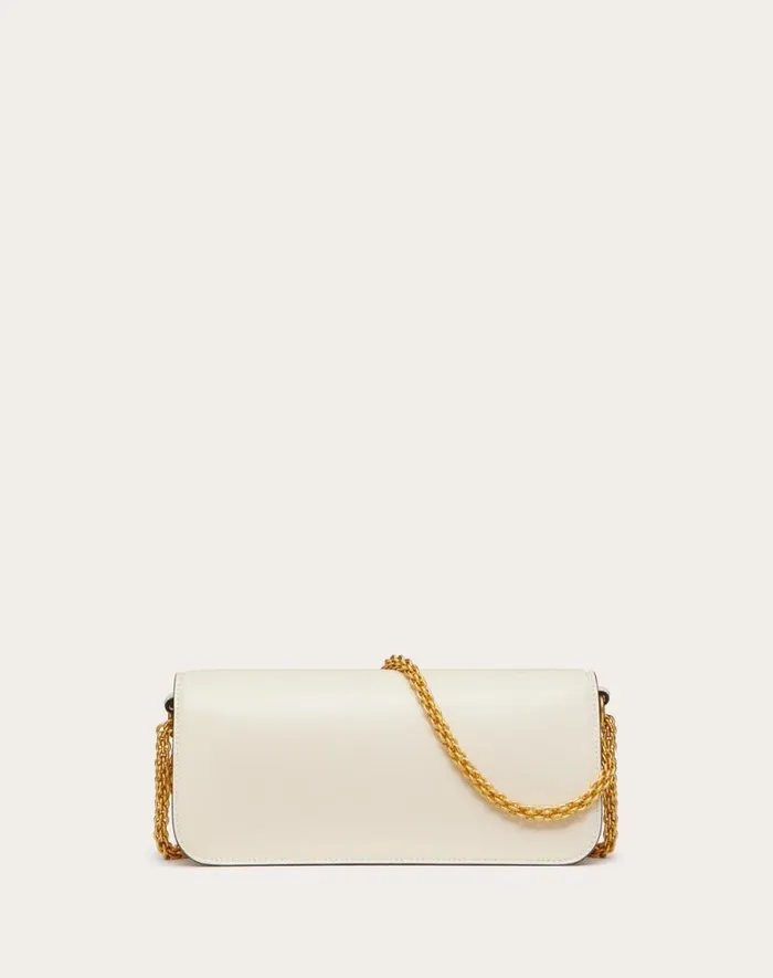 Valentino Shoulder Bags Woman Valentino Garavani Loc Calfskin Shoulder Bag For Woman In Light Ivory Light Ivory Valentino Shoulder Bags Woman Valentino Garavani Loc Calfskin Shoulder Bag For Woman In Light Ivory Light Ivory