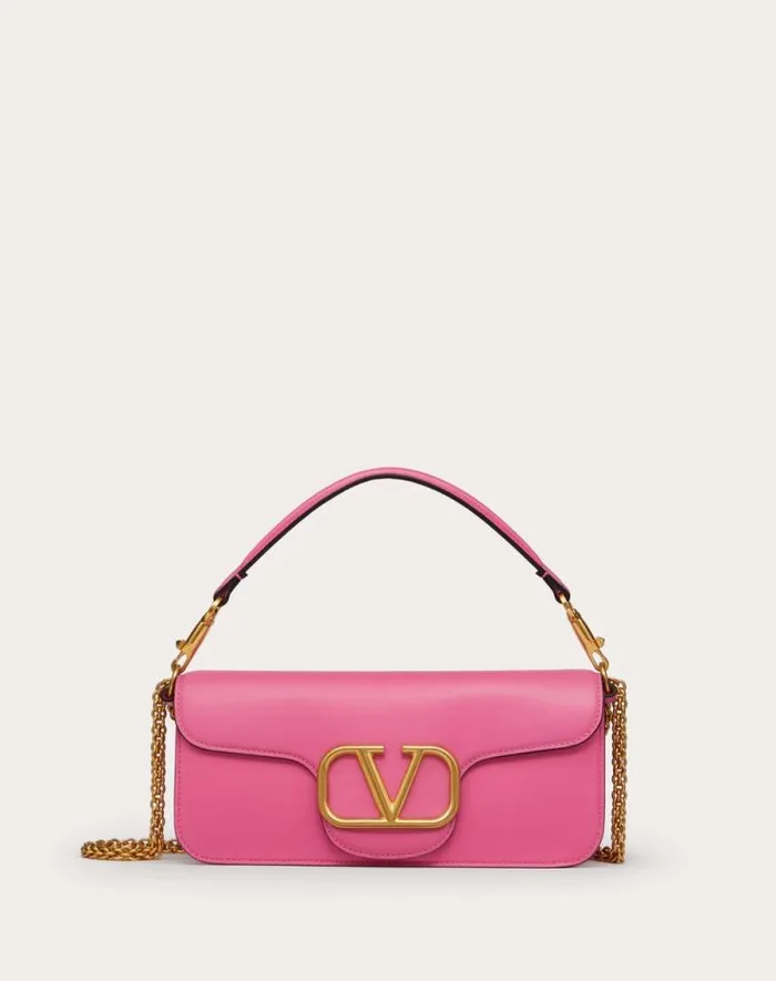 Valentino Shoulder Bags Woman Valentino Garavani Loc Calfskin Shoulder Bag For Woman In Light Ivory Light Ivory Valentino Shoulder Bags Woman Valentino Garavani Loc Calfskin Shoulder Bag For Woman In Light Ivory Light Ivory