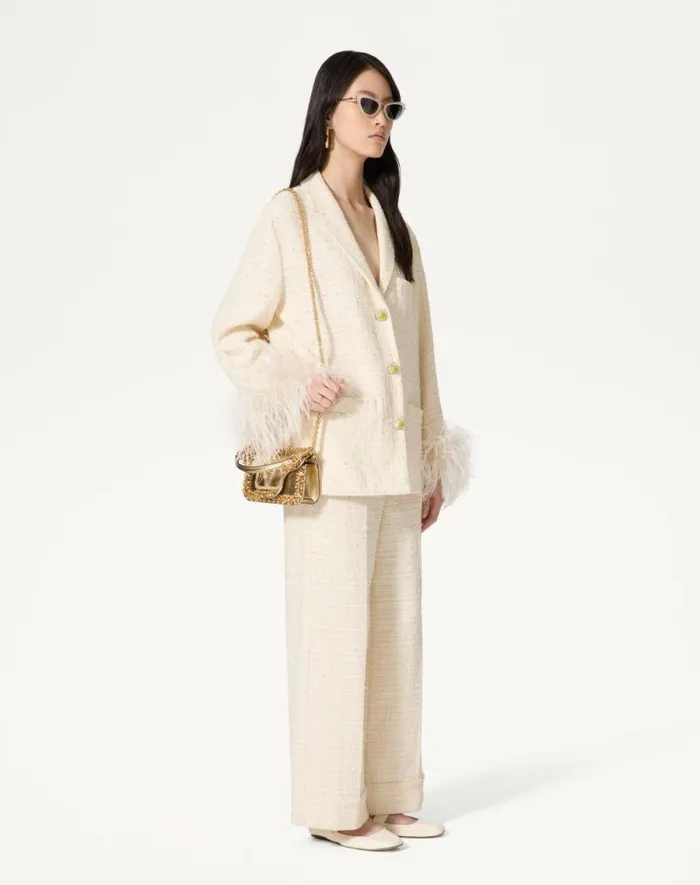 Valentino Shoulder Bags Woman Valentino Garavani Loc Small Embroidered Shoulder Bag For Woman In Crystalgold Crystalgold Valentino Shoulder Bags Woman Valentino Garavani Loc Small Embroidered Shoulder Bag For Woman In Crystalgold Crystalgold