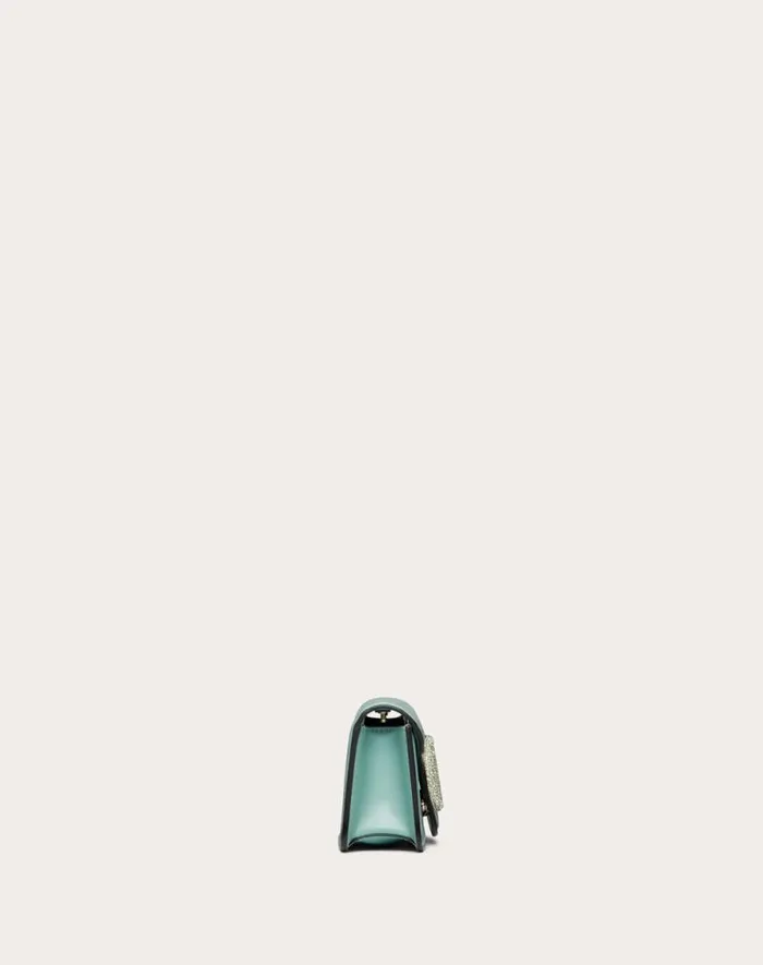 Valentino Shoulder Bags Woman Valentino Garavani Loc Small Shoulder Bag With Jewel Logo For Woman In Morning Dew Morning Dew Valentino Shoulder Bags Woman Valentino Garavani Loc Small Shoulder Bag With Jewel Logo For Woman In Morning Dew Morning Dew