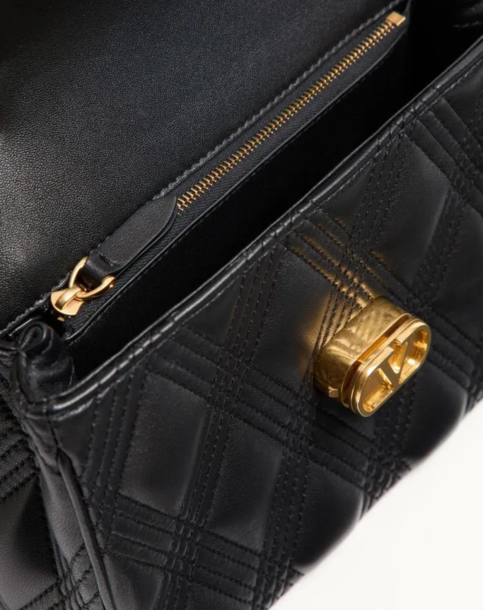 Valentino Shoulder Bags Woman Valentino Garavani Quiltie 67 Medium Shoulder Bag In Quilted Nappa Leather For Woman In Black Black Valentino Shoulder Bags Woman Valentino Garavani Quiltie 67 Medium Shoulder Bag In Quilted Nappa Leather For Woman In Black Black