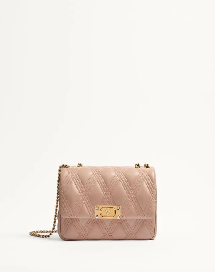 Valentino Shoulder Bags Woman Valentino Garavani Quiltie 67 Medium Shoulder Bag In Quilted Nappa Leather For Woman In Ivory Ivory Valentino Shoulder Bags Woman Valentino Garavani Quiltie 67 Medium Shoulder Bag In Quilted Nappa Leather For Woman In Ivory Ivory