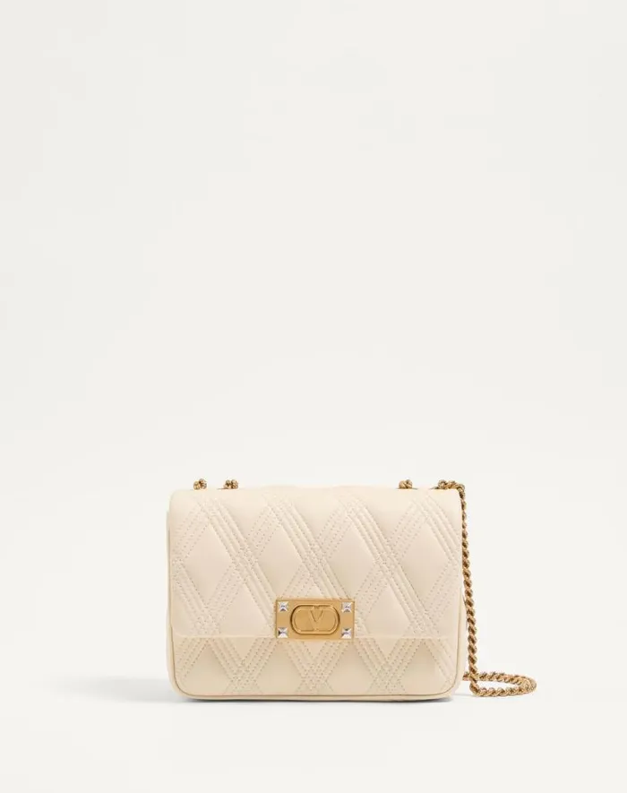 Valentino Shoulder Bags Woman Valentino Garavani Quiltie 67 Medium Shoulder Bag In Quilted Nappa Leather For Woman In Ivory Ivory Valentino Shoulder Bags Woman Valentino Garavani Quiltie 67 Medium Shoulder Bag In Quilted Nappa Leather For Woman In Ivory Ivory