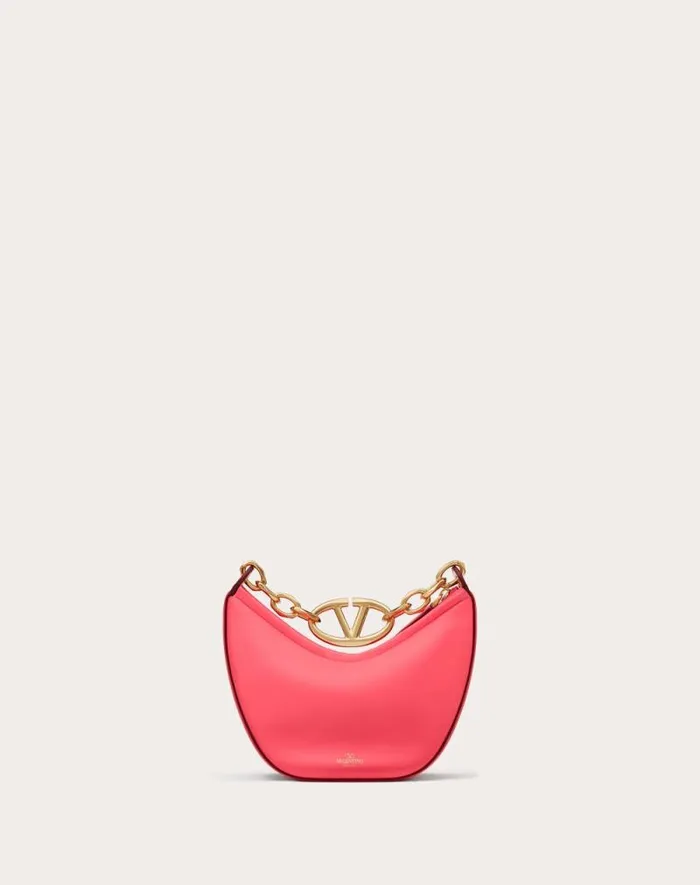 Valentino Shoulder Bags Woman Vlogo Moon Mini Hobo Bag In Nappa Leather With Chain For Woman In Ivory Ivory Valentino Shoulder Bags Woman Vlogo Moon Mini Hobo Bag In Nappa Leather With Chain For Woman In Ivory Ivory