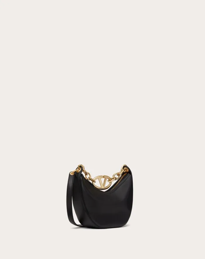 Valentino Shoulder Bags Woman Vlogo Moon Mini Hobo Bag In Nappa Leather With Chain For Woman In Ivory Ivory Valentino Shoulder Bags Woman Vlogo Moon Mini Hobo Bag In Nappa Leather With Chain For Woman In Ivory Ivory