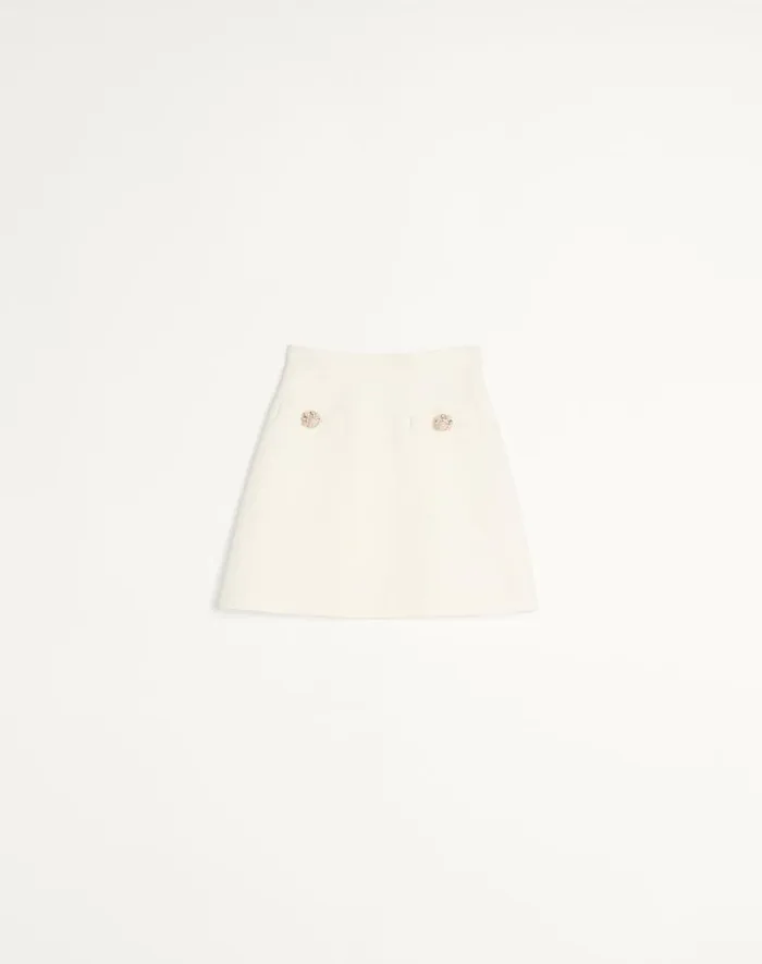 Valentino Skirts Woman Crepe Couture Skirt For Woman In Ivory Ivory