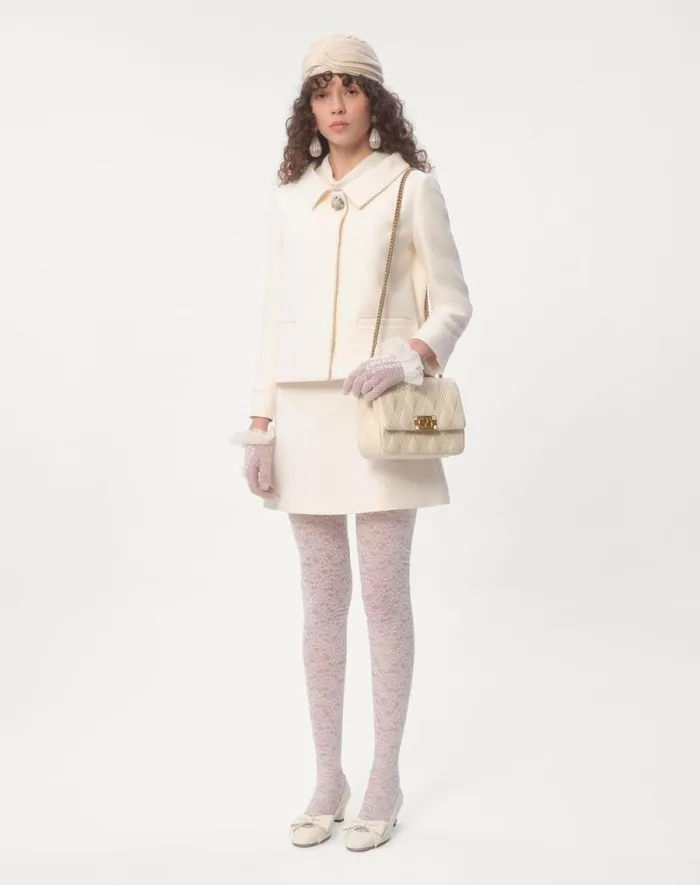 Valentino Skirts Woman Crepe Couture Skirt For Woman In Ivory Ivory Valentino Skirts Woman Crepe Couture Skirt For Woman In Ivory Ivory