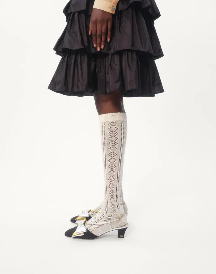Valentino Skirts Woman Ruffled Taffeta Skirt For Woman In Amethyst Amethyst Valentino Skirts Woman Ruffled Taffeta Skirt For Woman In Amethyst Amethyst