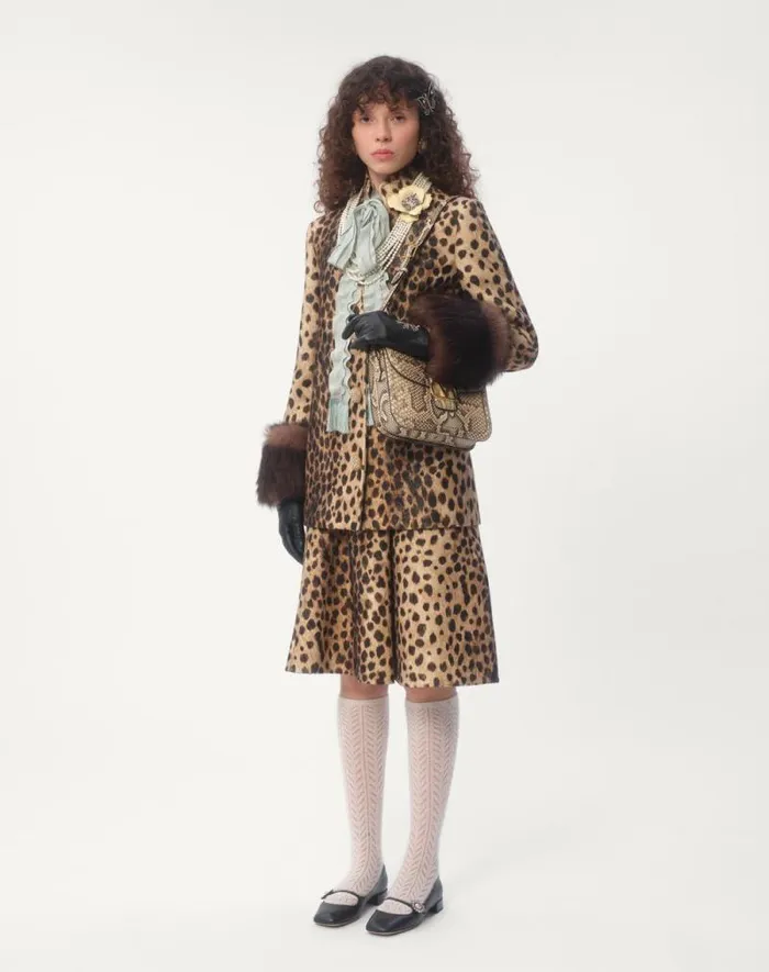 Valentino Skirts Woman Wool Cloth Skirt In Jaguar Spots Print For Woman In Animal Print Animal Print Valentino Skirts Woman Wool Cloth Skirt In Jaguar Spots Print For Woman In Animal Print Animal Print
