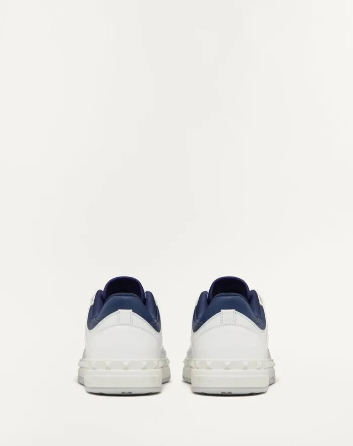 Valentino Sneakers Man Freedots Lowtop Sneaker In Calfskin For Man In White White Valentino Sneakers Man Freedots Lowtop Sneaker In Calfskin For Man In White White
