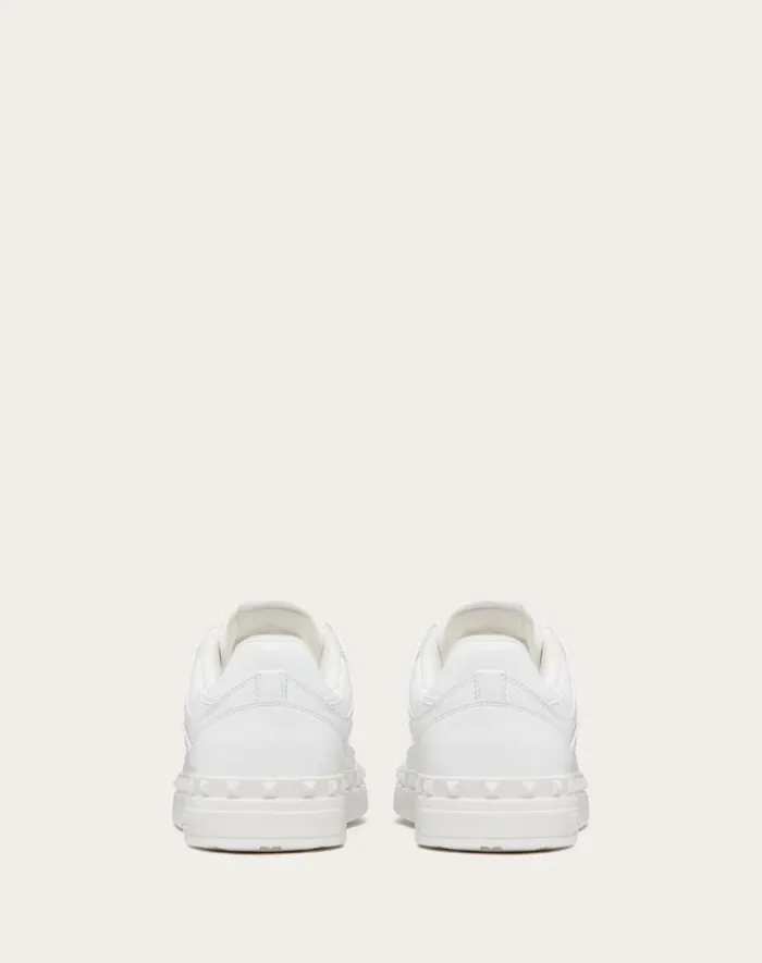 Valentino Sneakers Man Freedots Lowtop Sneaker In Calfskin For Man In White White Valentino Sneakers Man Freedots Lowtop Sneaker In Calfskin For Man In White White
