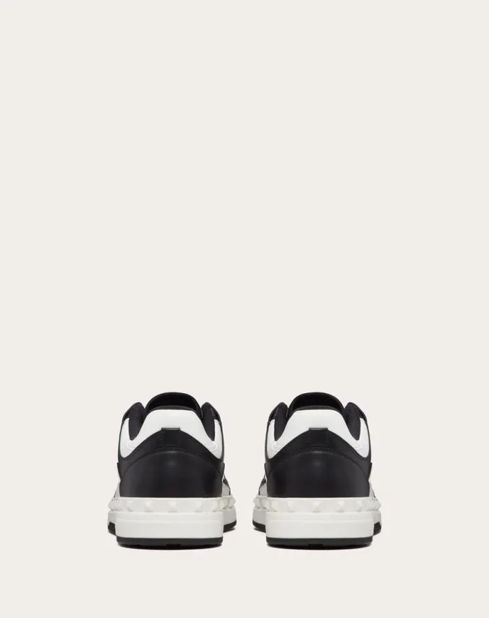 Valentino Sneakers Man Freedots Lowtop Sneaker In Calfskin For Man In White White Valentino Sneakers Man Freedots Lowtop Sneaker In Calfskin For Man In White White
