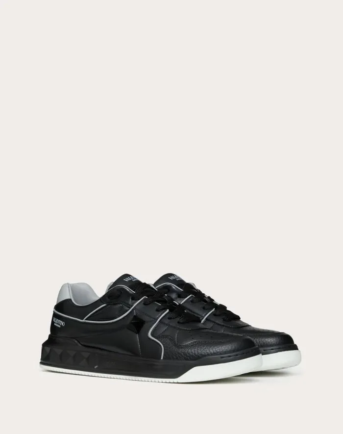 Valentino Sneakers Man One Stud Lowtop Nappa Sneaker For Man In White White Valentino Sneakers Man One Stud Lowtop Nappa Sneaker For Man In White White