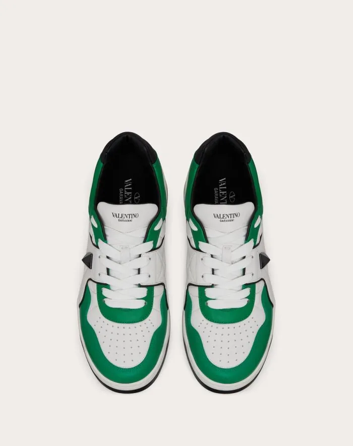 Valentino Sneakers Man One Stud Lowtop Nappa Sneaker For Man In White White Valentino Sneakers Man One Stud Lowtop Nappa Sneaker For Man In White White