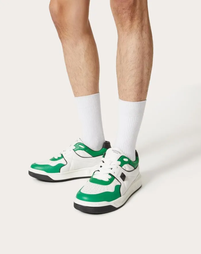 Valentino Sneakers Man One Stud Lowtop Nappa Sneaker For Man In White White Valentino Sneakers Man One Stud Lowtop Nappa Sneaker For Man In White White