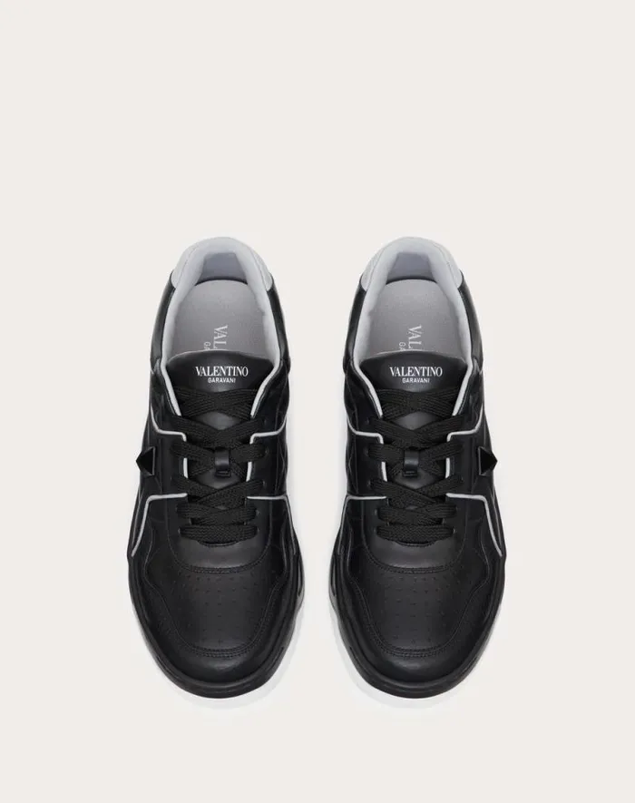 Valentino Sneakers Man One Stud Lowtop Nappa Sneaker For Man In White White Valentino Sneakers Man One Stud Lowtop Nappa Sneaker For Man In White White