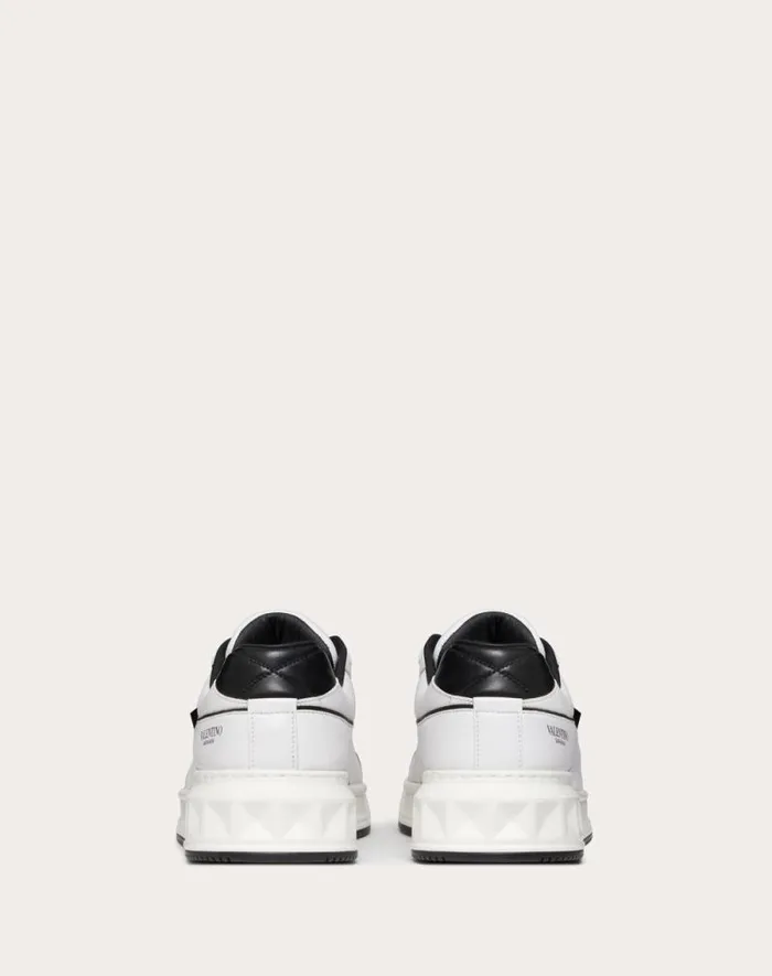 Valentino Sneakers Man One Stud Lowtop Nappa Sneaker For Man In White White Valentino Sneakers Man One Stud Lowtop Nappa Sneaker For Man In White White