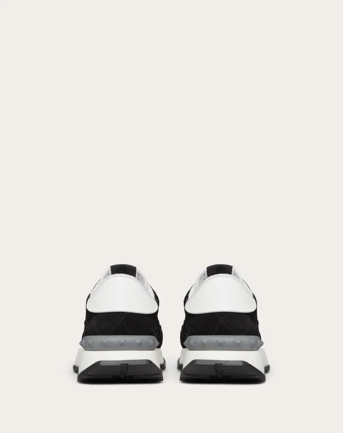 Valentino Sneakers Woman Lace And Mesh Lacerunner Sneaker For Woman In Blackpastel Graystone Blackpastel Graystone Valentino Sneakers Woman Lace And Mesh Lacerunner Sneaker For Woman In Blackpastel Graystone Blackpastel Graystone