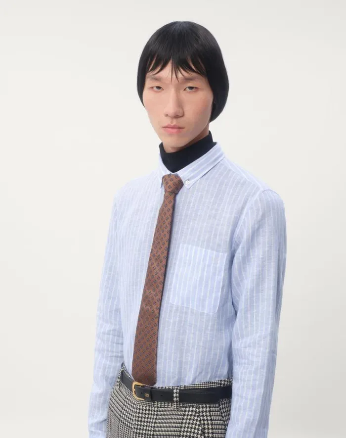 Valentino Soft Accessories Man Valentie Microcheck Silk Tie For Man In Beigeblackwhitepink Beigeblackwhitepink Valentino Soft Accessories Man Valentie Microcheck Silk Tie For Man In Beigeblackwhitepink Beigeblackwhitepink