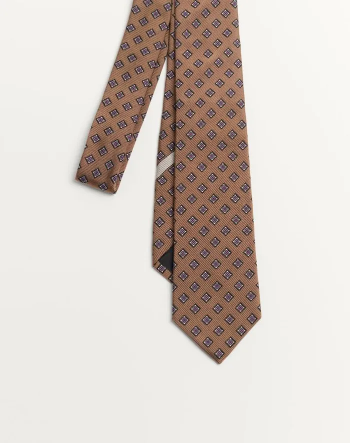 Valentino Soft Accessories Man Valentie Microcheck Silk Tie For Man In Beigeblackwhitepink Beigeblackwhitepink Valentino Soft Accessories Man Valentie Microcheck Silk Tie For Man In Beigeblackwhitepink Beigeblackwhitepink