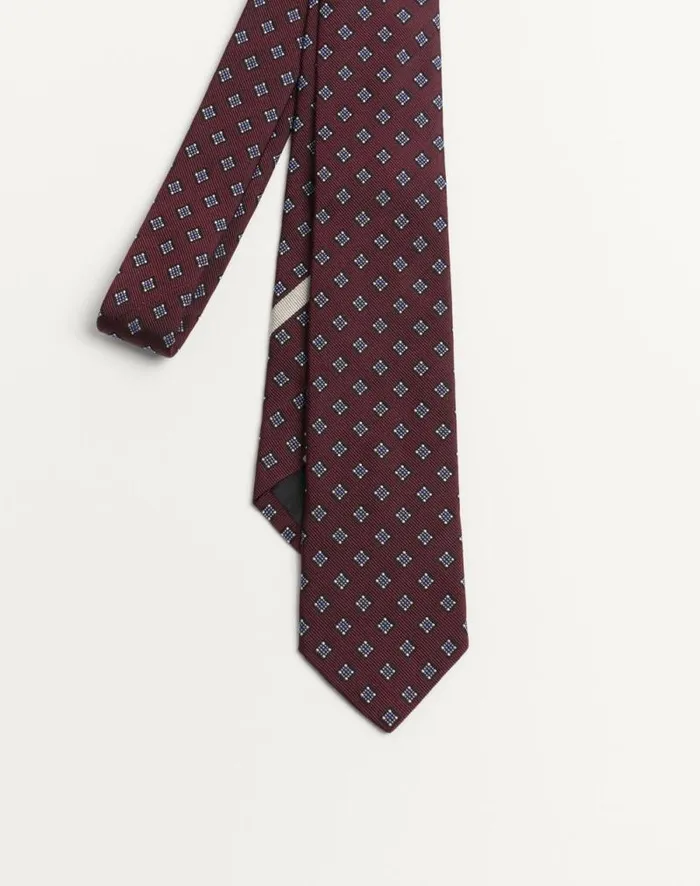 Valentino Soft Accessories Man Valentie Microcheck Silk Tie For Man In Beigeblackwhitepink Beigeblackwhitepink Valentino Soft Accessories Man Valentie Microcheck Silk Tie For Man In Beigeblackwhitepink Beigeblackwhitepink