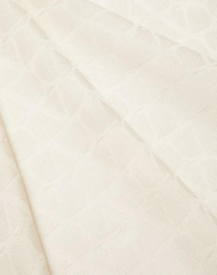 Valentino Soft Accessories Woman Toile Iconographe Wool And Silk Shawl For Woman In Ivory Ivory Valentino Soft Accessories Woman Toile Iconographe Wool And Silk Shawl For Woman In Ivory Ivory
