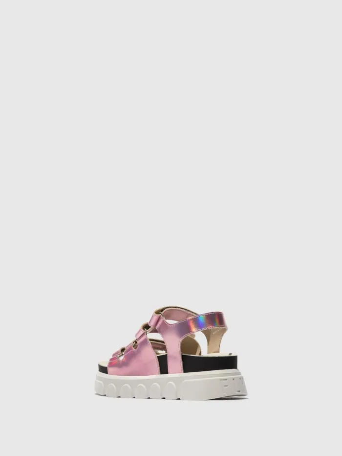 Velcro Sandals CLAD038FLY PINK Women Fly London Sandals
