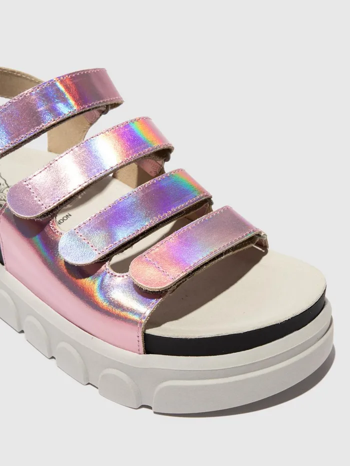 Velcro Sandals CLAD038FLY PINK Women Fly London Sandals