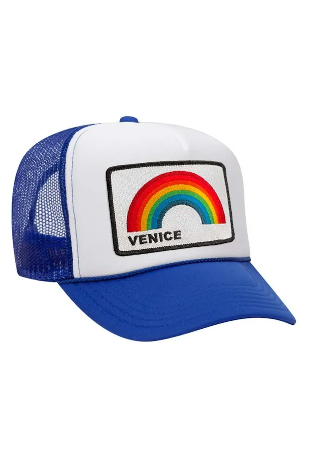 Venice Rainbow Trucker Hat WomenMen Aviator Nation Trucker Hats