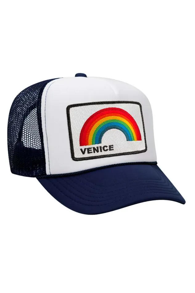 Venice Rainbow Trucker Hat WomenMen Aviator Nation Trucker Hats