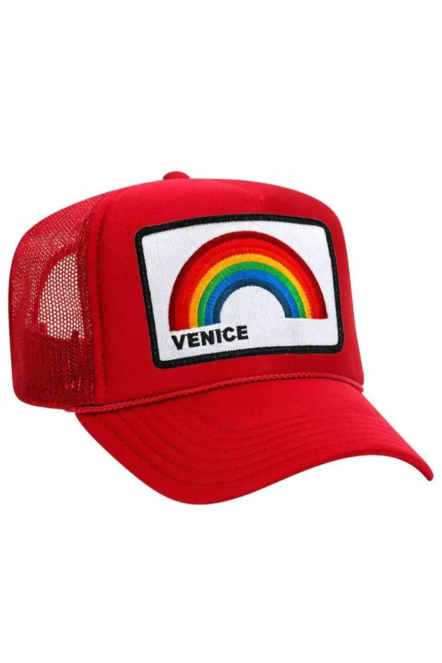 Venice Rainbow Trucker Hat WomenMen Aviator Nation Trucker Hats