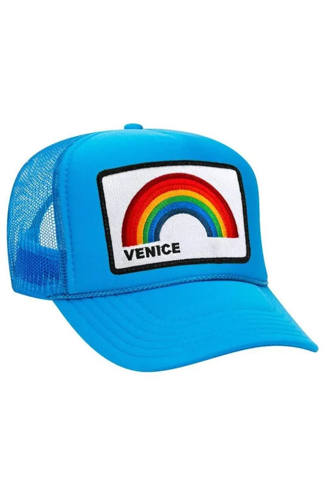 Venice Rainbow Trucker Hat WomenMen Aviator Nation Trucker Hats