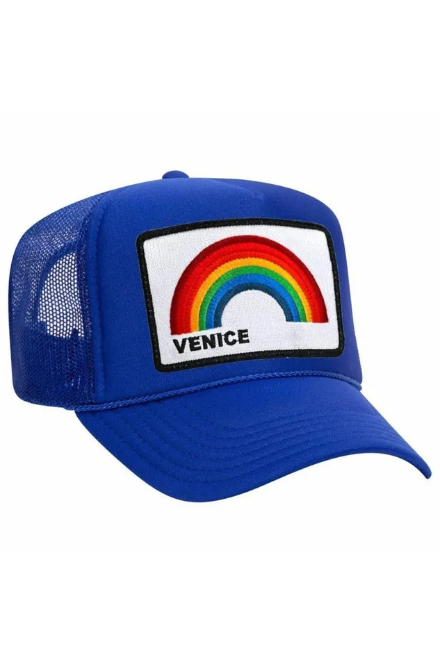 Venice Rainbow Trucker Hat WomenMen Aviator Nation Trucker Hats