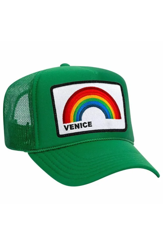 Venice Rainbow Trucker Hat WomenMen Aviator Nation Trucker Hats
